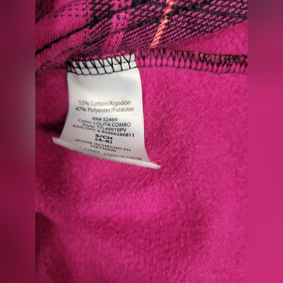 Time And Tru S 4-6 Flannel Shirt Top Long Sleeve Button Down Pockets Warm - Picture 5 of 5